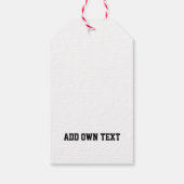 サッカーボール白黒スポーツチーム ギフトタグ (裏面)