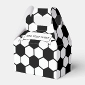サッカーボール白黒名前をカスタムする フェイバーボックス (裏面サイド)