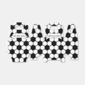 サッカーボール白黒名前をカスタムする フェイバーボックス (折り畳みなし)