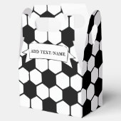 サッカーボール白黒名前をカスタムする フェイバーボックス (オープン)