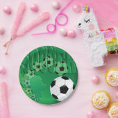 サッカーボール紙プレート ペーパープレート (パーティー)