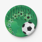 サッカーボール紙プレート ペーパープレート (正面)