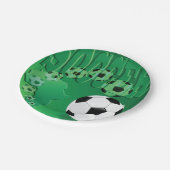 サッカーボール紙プレート ペーパープレート (アングル)