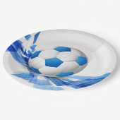 サッカーボール紙プレート ペーパープレート (アングル)