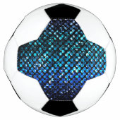 サッカーボール結晶きらきら光る構造 サッカーボール (正面)