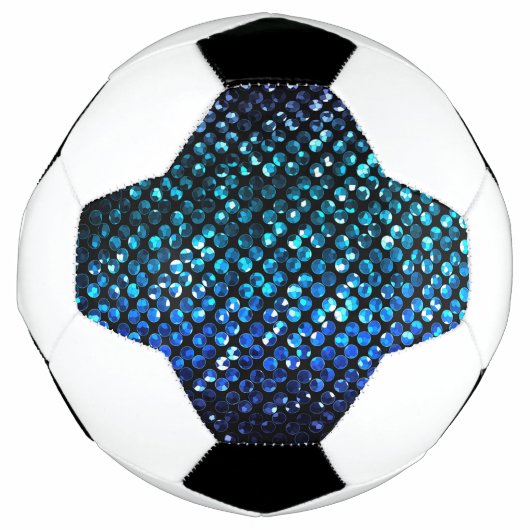 サッカーボール結晶きらきら光る構造 サッカーボール (正面)