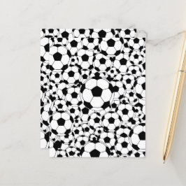サッカーボール背景スクラップブックペーパー フットボール