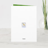 サッカーボール見た目あなたの名前と年の誕生日を追加 カード (裏面)