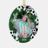 サッカーボール記念セラミックオーナメント セラミックオーナメント (右)