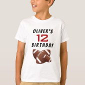 サッカーボール誕生日パーティーゲストオブオナー Tシャツ (正面)