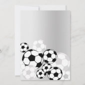 サッカーボール誕生日パーティー 招待状 (裏面)