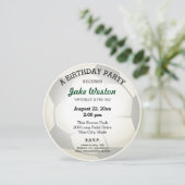 サッカーボール誕生日パーティー 招待状 (スタンド正面)