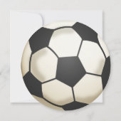 サッカーボール誕生日パーティー 招待状 (裏面)