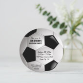 サッカーボール誕生日パーティー 招待状 (スタンド正面)