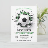 サッカーボール誕生10周年パーティー 招待状 (スタンド正面)