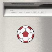 サッカーボール赤磁石 マグネット (インサイチュ (食洗機))