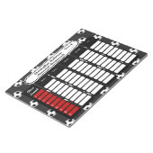 サッカーボール週間の宿題の割り当てメモ帳 ノートパッド (アングル)