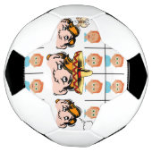 サッカーボール違う顔 サッカーボール (回転)