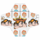 サッカーボール違う顔 サッカーボール (フラット)