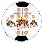 サッカーボール違う顔 サッカーボール (正面)