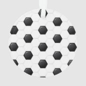 サッカーボール選手の名前走キックゴールおもしろい オーナメント (裏面)