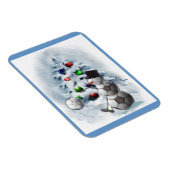 サッカーボール雪だるまクリスマス マグネット (右側)