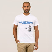 サッカーボール雪だるまクリスマス Tシャツ (正面フル)