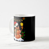 サッカーボール雪だるまサンタハットメリークリスマス コーヒーマグカップ (正面左)
