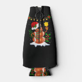 サッカーボール雪だるまサンタハットメリークリスマス ボトルクーラー (裏面)