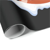 サッカーボール雪だるまサンタハットメリークリスマス ラッピングペーパー (ロールコーナー)