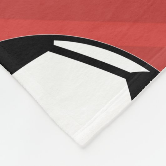 サッカーボール雪赤フェスティバル鮮やかパーソナライズされた フリースブランケット (角)