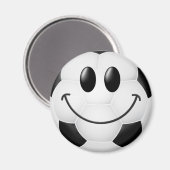 サッカーボール顔 マグネット (正面/裏面)