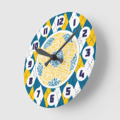 サッカーボール類型デザイン時計 ラウンド壁時計 (傾斜)