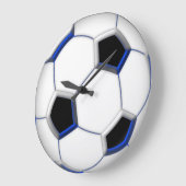 サッカーボール10.75" ラージ壁時計 (傾斜)