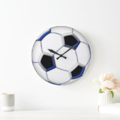 サッカーボール10.75" ラージ壁時計 (ホーム)