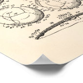 サッカーボール1932特許アート – オールドピーパー ポスター (角)