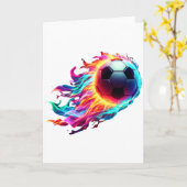 サッカーボール1 Tシャツ カード (黄色い花)