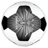 サッカーボール2頭付きグレーイーグル サッカーボール (回転)