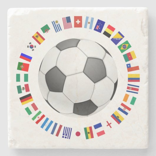 サッカーボール2014 ストーンコースター (正面)