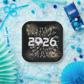 サッカーボール2026年大晦日パーティー ペーパープレート (パーティー)