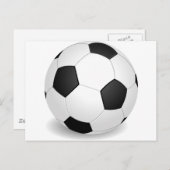 サッカーボール3D ポストカード (正面/裏面)