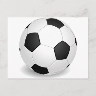 サッカーボール3D ポストカード