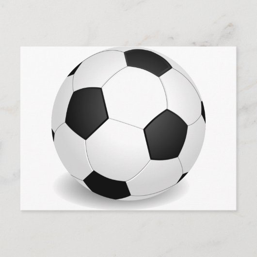 サッカーボール3D ポストカード (正面)