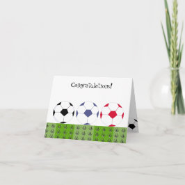 サッカーボール – おめでとうございます カード
