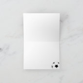 サッカーボール – おめでとうございます カード (内部)