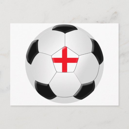 サッカーボール – イギリス ポストカード (正面)