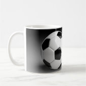 サッカーボール オーダーメイド コーヒーマグ カップ (左)