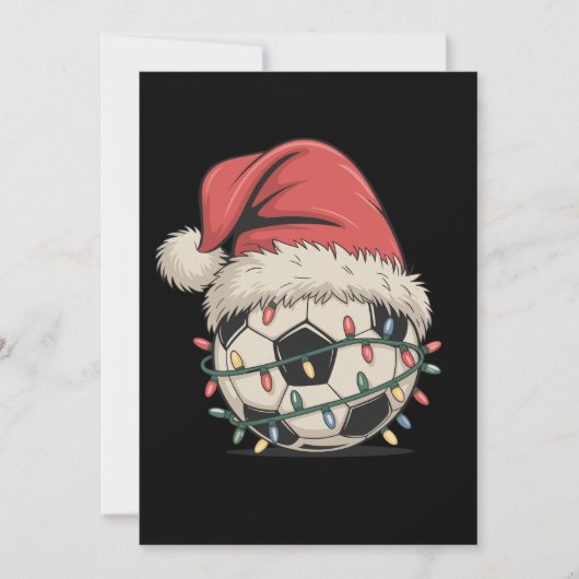 サッカーボール クリスマス サンタハット イブ スポーツ (正面)