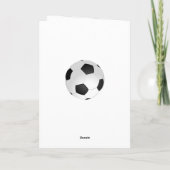 サッカーボール,コーチに感謝 サンキューカード (裏面)