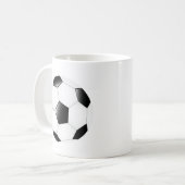 サッカーボール コーヒーマグカップ (正面左)